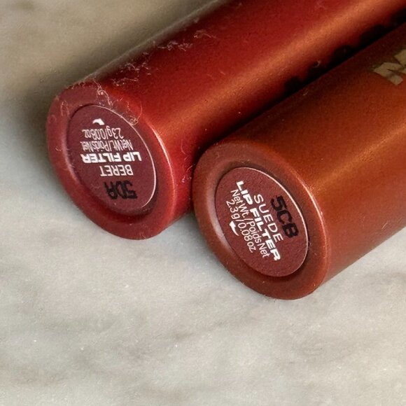 Morphe Lip Filter Hydroplump Soft Matte Lipstick Set | Suede & Beret | NEW - Picture 2 of 9